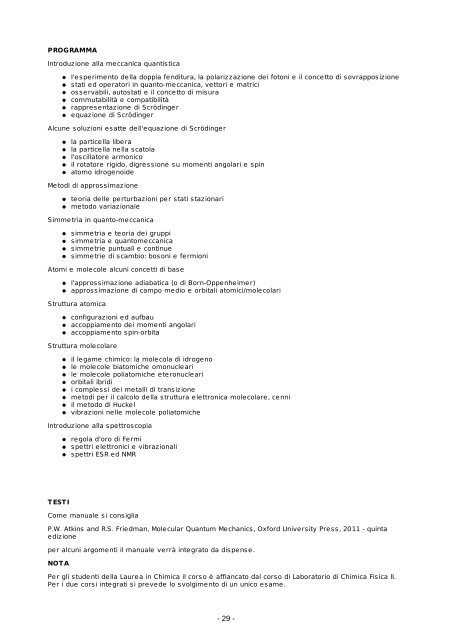 Brochure dei corsi (pdf) - Chimica Industriale - Università degli studi ...