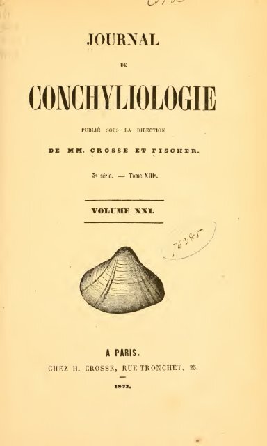 Journal de conchyliologie