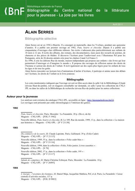  Pain, beurre et chocolat - Serres, Alain - Livres