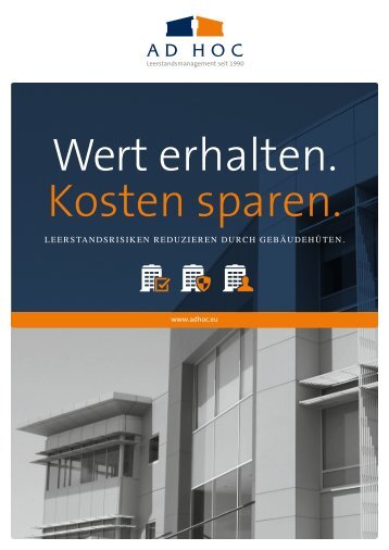 Wert erhalten. Kosten sparen.