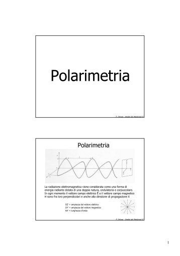 Polarimetria - Farmacia