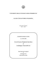 Allegato n - Facoltà di Lettere e Filosofia - Università degli Studi di ...