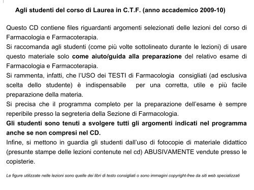 Antistaminici - Università degli Studi di Bari