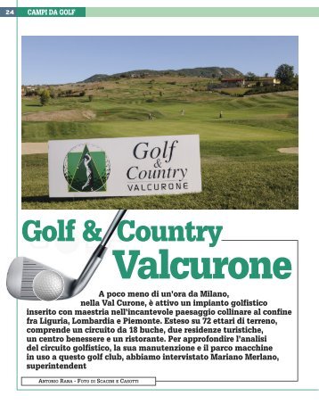 golf valcurone merlano - Associazione Italiana Tecnici di Golf