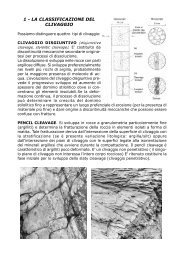 Classificazione del clivaggio