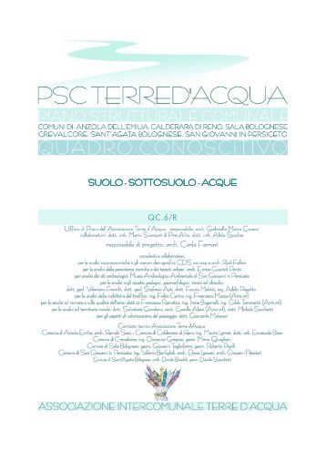 psc quadro conoscitivo - Terre d'acqua