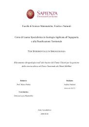 Tesi - Idrogeologia quantitativa