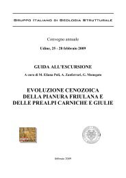 Guida all'escursione - Sezione di Georisorse e Territorio