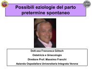 Possibili eziologie del parto pretermine spontaneo - Associazione ...