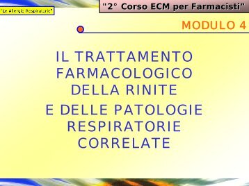 2° Corso ECM per Farmacisti