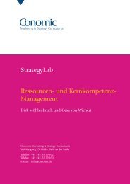 Ressourcen- und Kernkompetenz-Management - Conomic ...