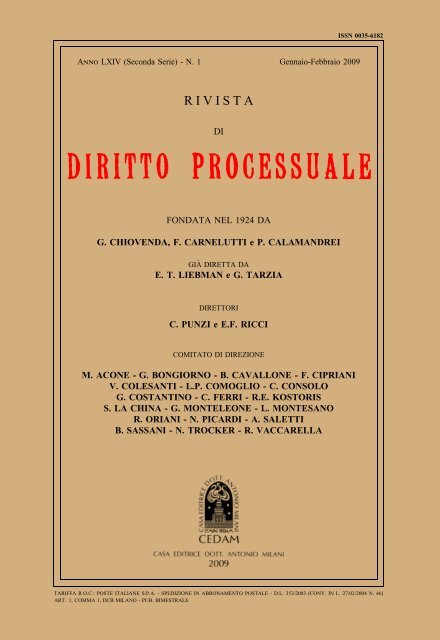 LA MEDIAZIONE NELL'ESPERIENZA ITALIANA: ANALISI COMPARATISTICA DEL DIRITTO  VIGENTE ALLA LUCE DELLA RECENTE RIFORMA E IN VISTA DELL'EMANAZIONE DEI  REGOLAMENTI DI ATTUAZIONE