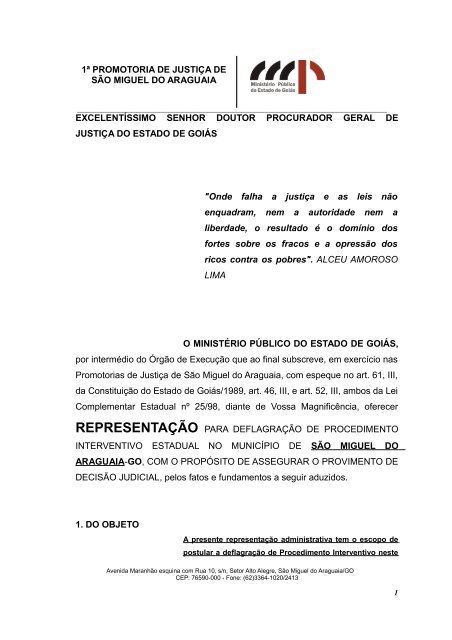 excelentíssimo senhor doutor juiz de direito da comarca de são ...