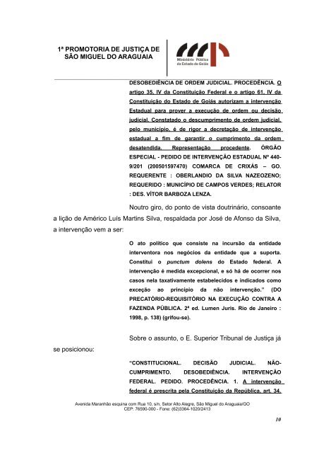 excelentíssimo senhor doutor juiz de direito da comarca de são ...