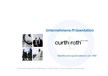 Unternehmensdarstellung (pdf) - curth+roth