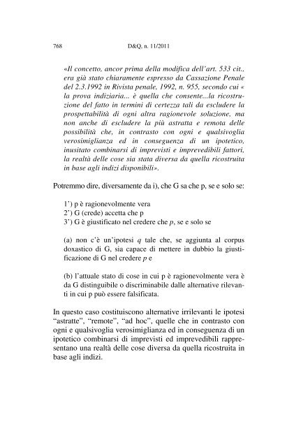 Alcune riflessioni epistemologiche sul delitto di Cogne - Diritto ...