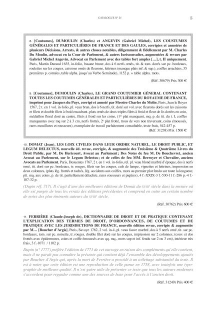 Mise en page 1 - Librairie La Memoire du Droit
