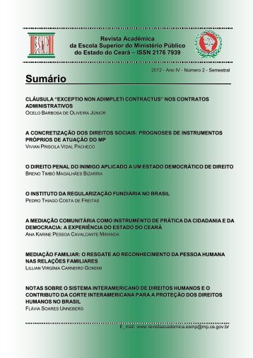 Sumário - Ministério Público do Estado do Ceará