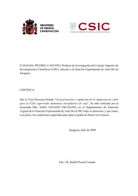 Estación Experimental de Aula Dei - CSIC - Consejo Superior de ...