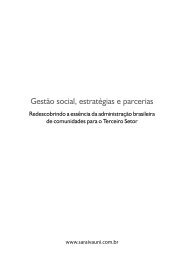 Gestão social, estratégias e parcerias - Editora Saraiva