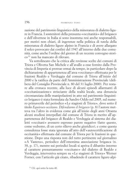 L'occitanizzazione delle Alpi Liguri e il caso del brigasco: un ...