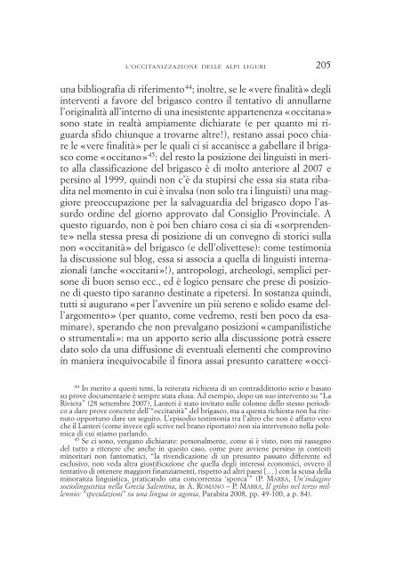 L'occitanizzazione delle Alpi Liguri e il caso del brigasco: un ...