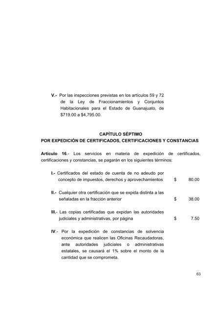 ley de ingresos para el estado de guanajuato - Congreso del Estado ...