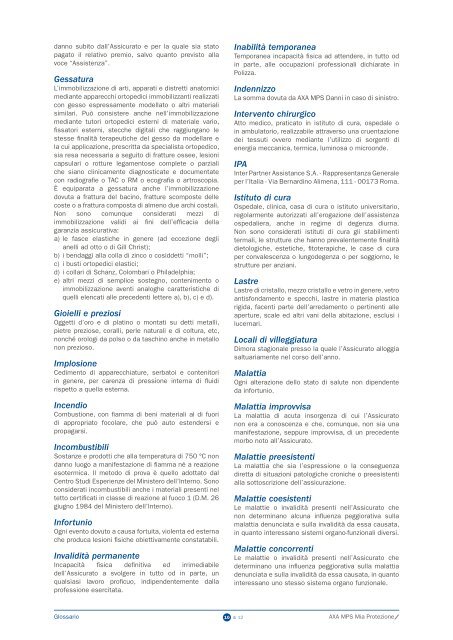 Fascicolo informativo - AXA MPS