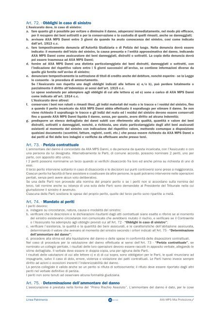 Fascicolo informativo - AXA MPS