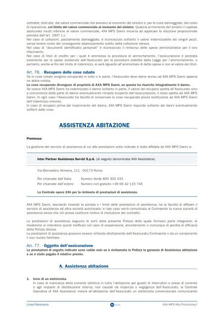 Fascicolo informativo - AXA MPS