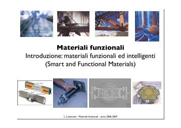 Materiali funzionali Introduzione: materiali funzionali ed ... - CCP14