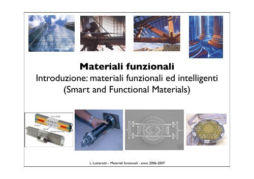 Materiali funzionali Introduzione: materiali funzionali ed ... - CCP14