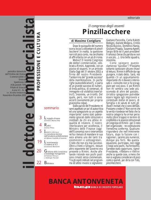 Il Dottore Commercialista Ordine Dei Dottori