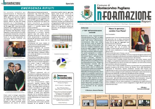 Informazione n. 2 - Comune di Montecorvino Pugliano