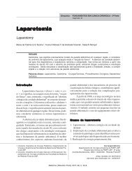 III - Laparotomia - Revista Medicina - USP