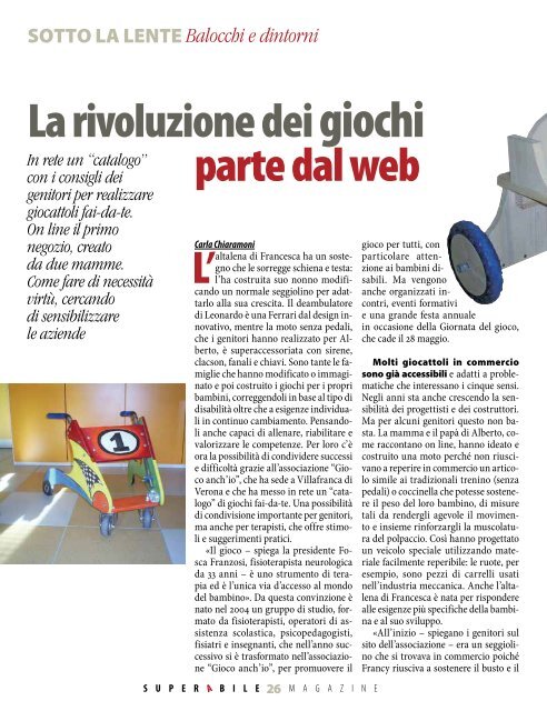 Scarica l'intera rivista in formato .pdf - Superabile.it