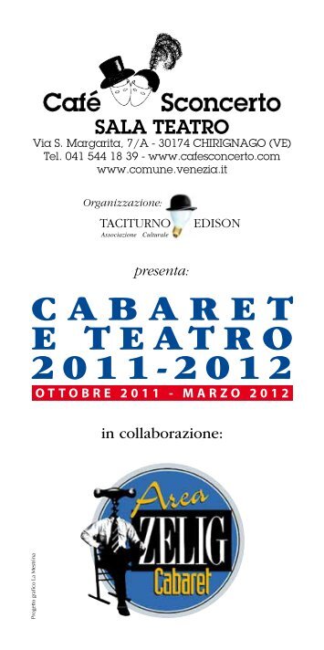 CABARET E TEATRO 2011-2012 - Tekno Point