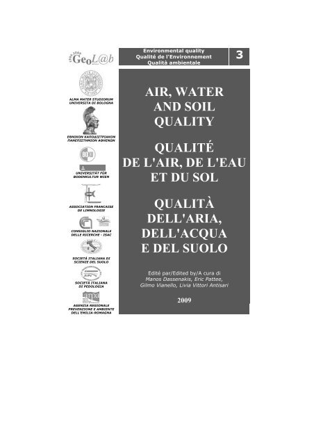 air, water and soil quality qualité - ER Ambiente - Regione Emilia ...