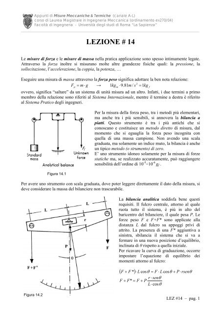 Lezione 14 2009-10.pdf - Dipartimento di Ingegneria Meccanica e ...