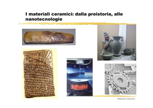 I materiali ceramici