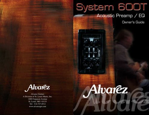 Alvarez System 600T Manual