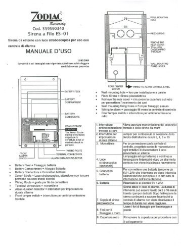 MANUALE D'USO - Elettronica ZETABI