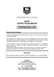 Manuale HL551.pdf - TAG Heuer Timing Systems
