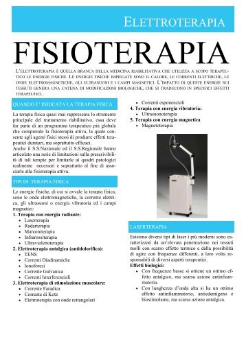 Elettroterapia Antalgica: TENS, Ionoforesi ... - Fisioagresta.It