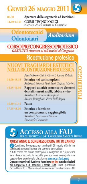 Programma - Amici di Brugg