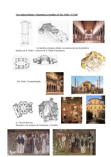 1 Arte paleocristiano y bizantino.La basílica de Sta. Sofía y S.Vital ...