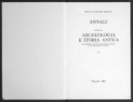 Annali di Archeologia e Storia antica vol. XI (1989) - L'Orientale