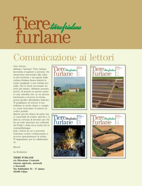 marzo 2010 - Anno 2 Numero 1 - Regione Autonoma Friuli Venezia ...