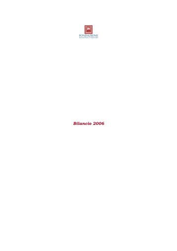 Bilancio 2006 - Acri