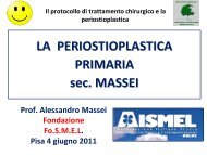 PERIOSTIOPLASTICA PRIMARIA SEC. MASSEI - Labiopalatoschisi